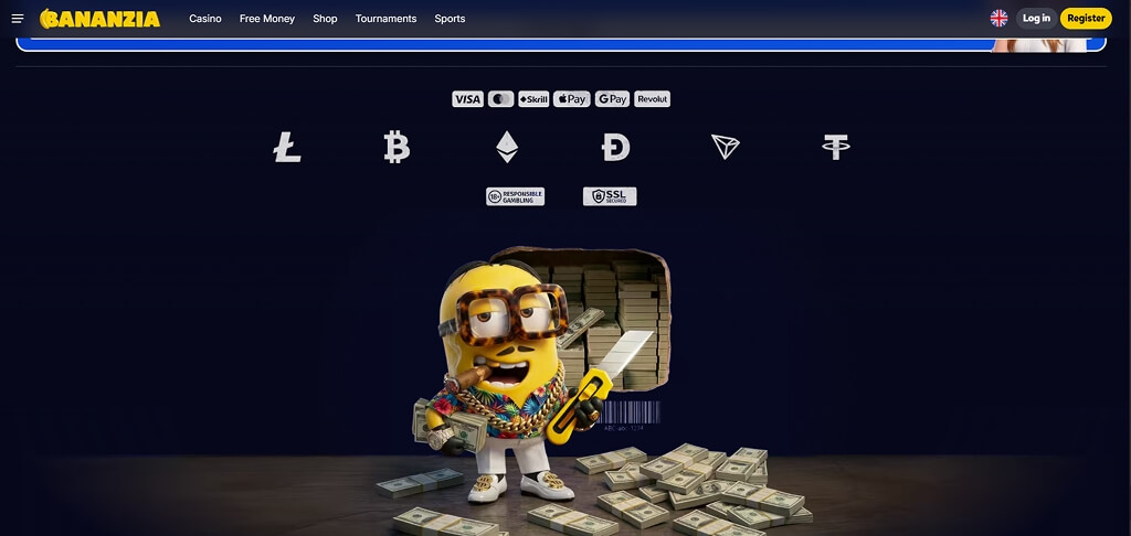 Bananzia Casino Payment Methods UK